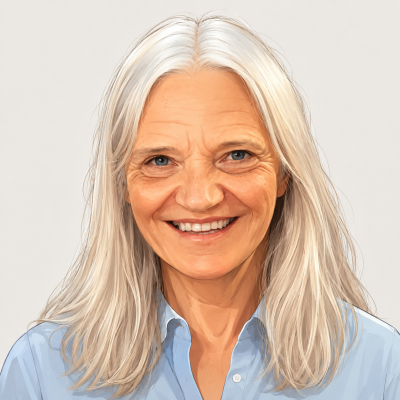 Illustriertes Porträt von Karin