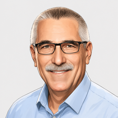Illustriertes Porträt von Wolfgang