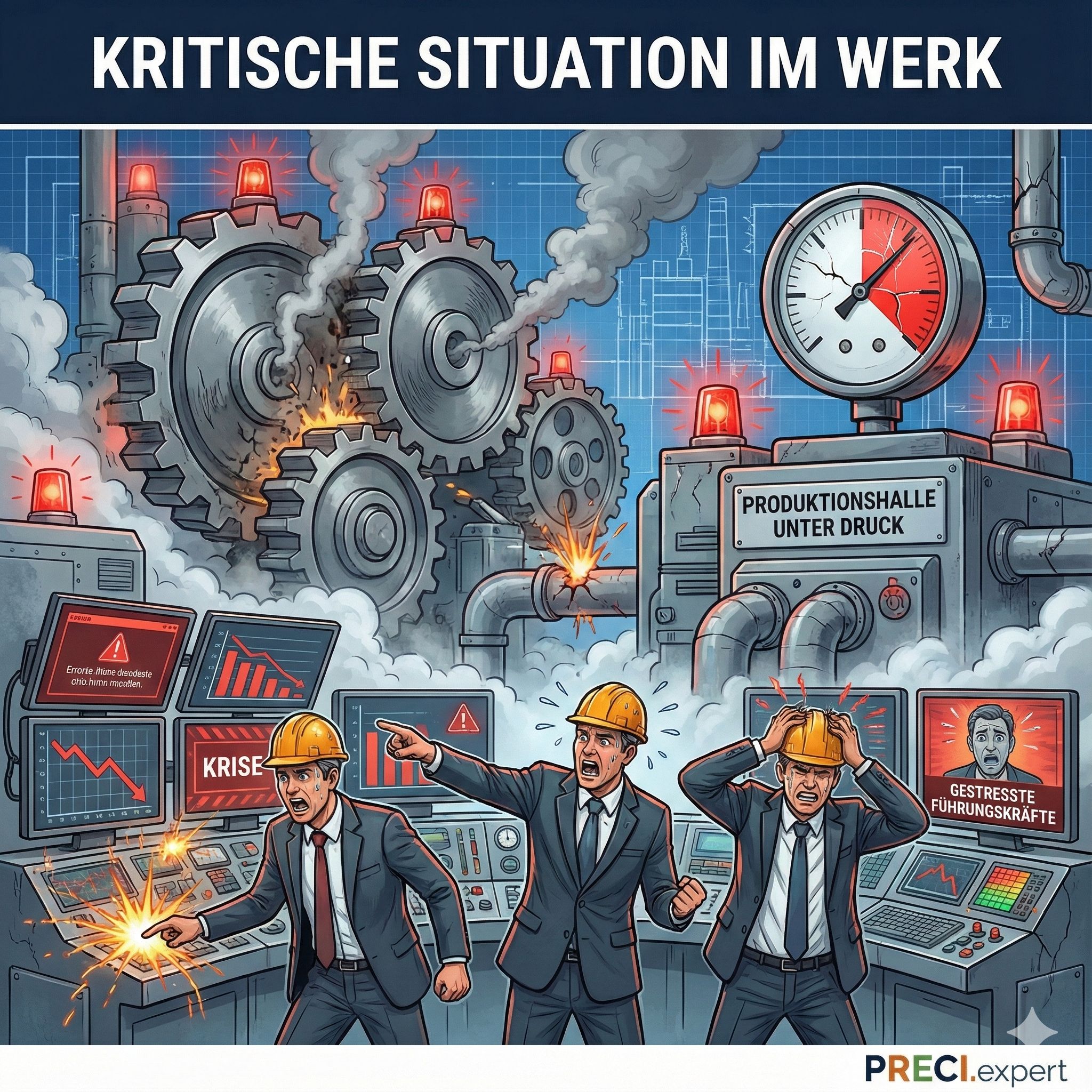 Kritische Situation im Werk